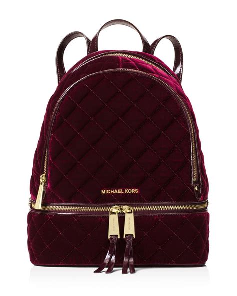 michael kors purple velvet backpack|michael kors clothing.